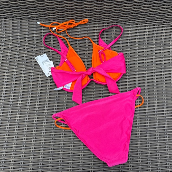Sanctuary Pink and Orange Bikini - Size M/L - NWT - Picture 15 of 16